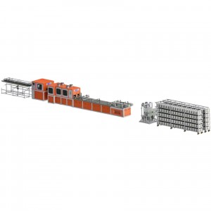 Polyurethane glass-fibre composite solar frame pultrusion line